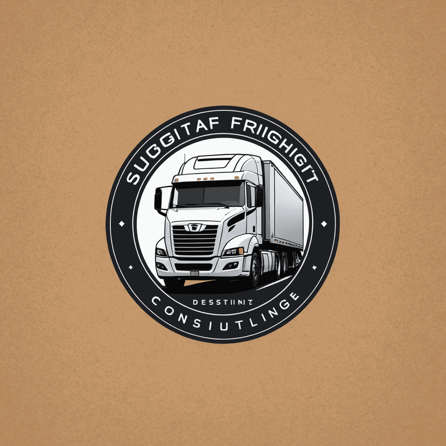 Digital Freight Optimization Consulting & Techno logo - A modern, sleek design incorporating elements of logistics and technology