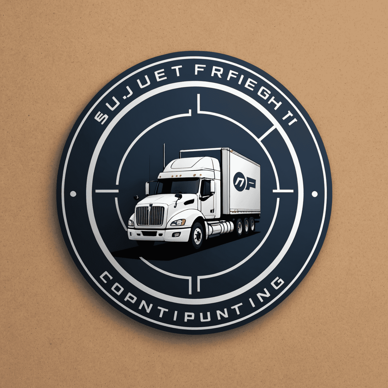 Digital Freight Optimization Consulting & Techno logo - A modern, sleek design incorporating elements of logistics and technology