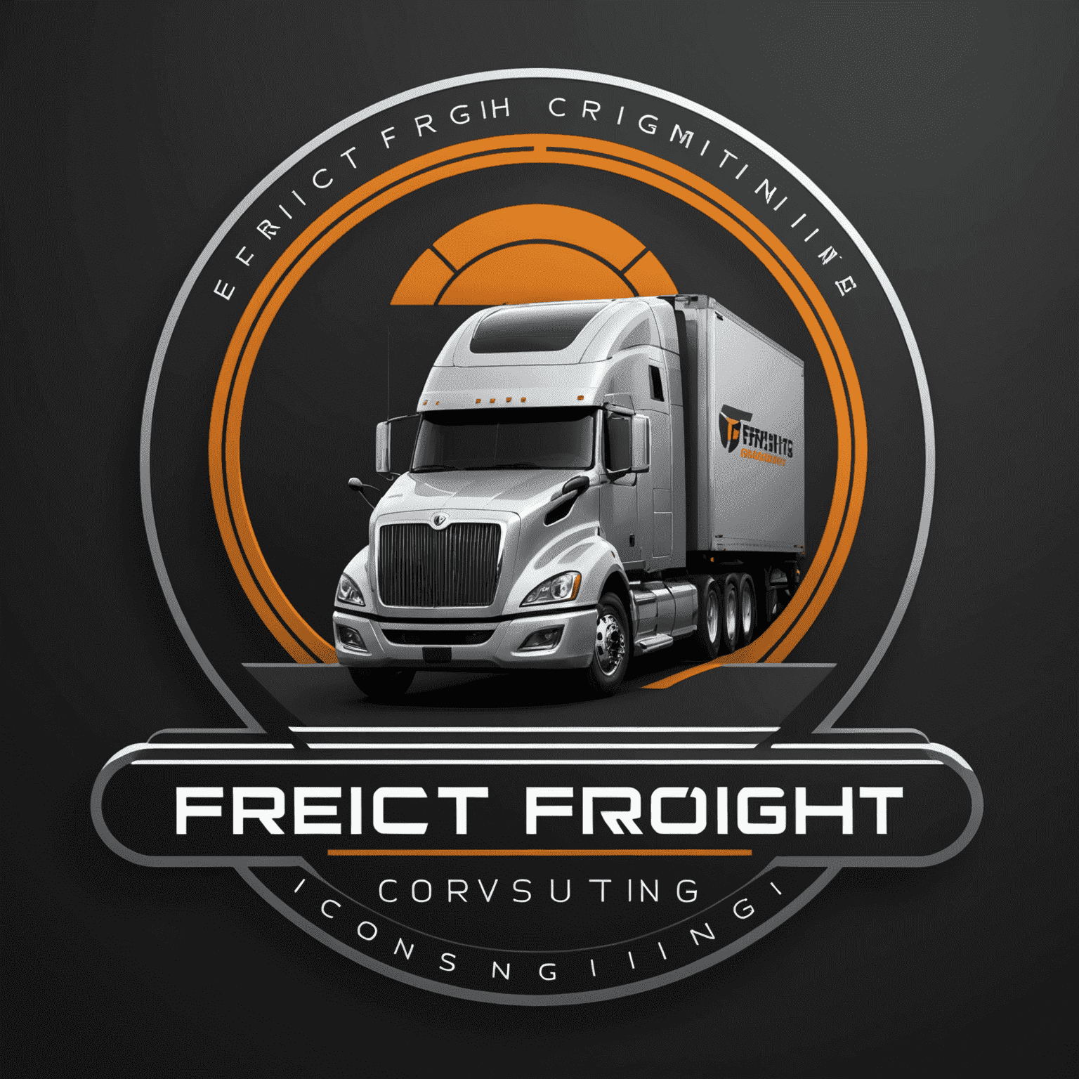 Digital Freight Optimization Consulting & Techno logo - A modern, sleek design incorporating elements of logistics and technology