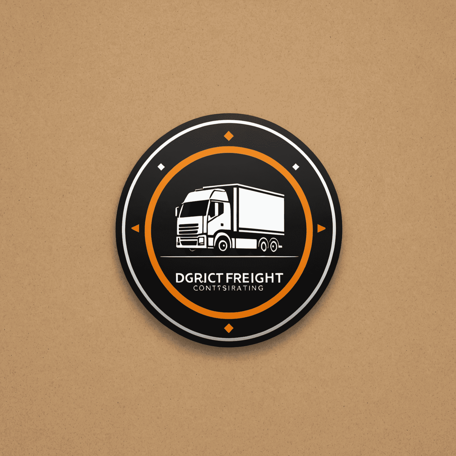 Digital Freight Optimization Consulting & Techno logo - A modern, sleek design incorporating elements of logistics and technology